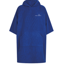 Poncho éponge à capuche brodé TU - Bleu Royal